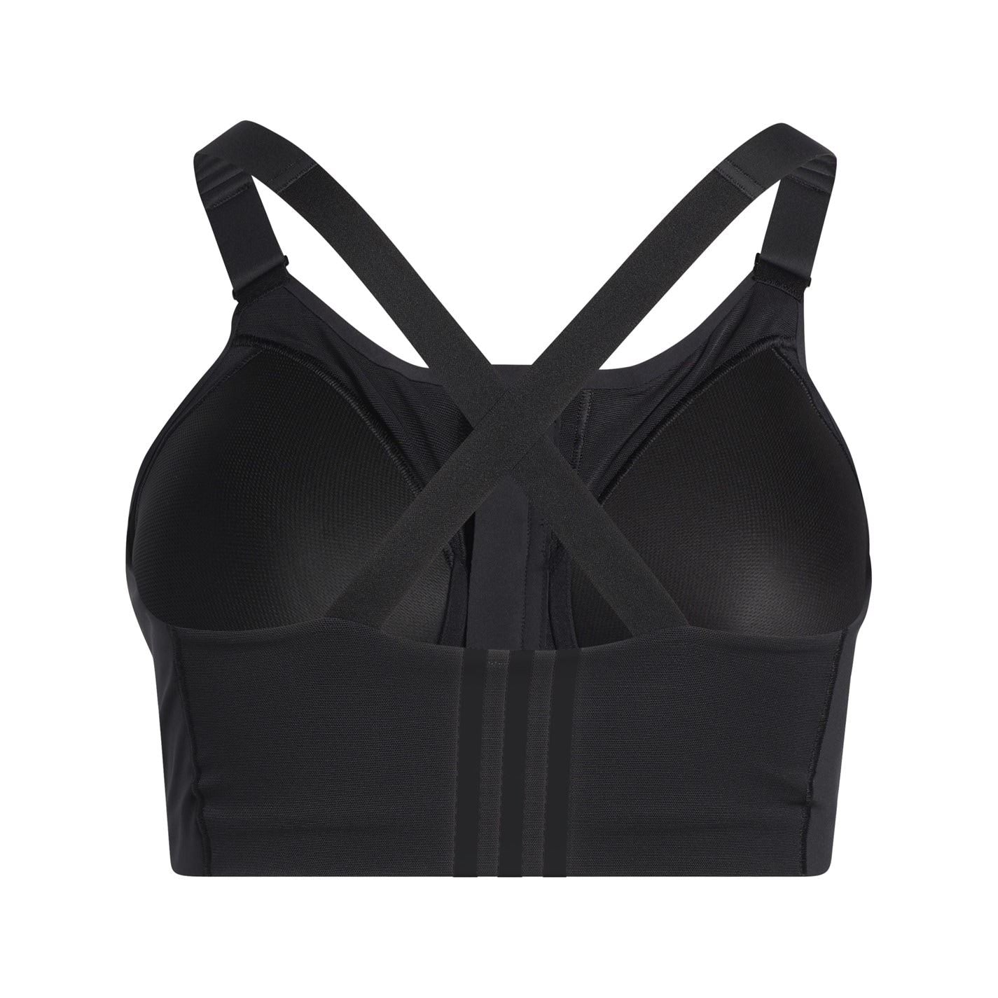 adidas Scoop Neck Sports Bra with Front Zipper Pocket