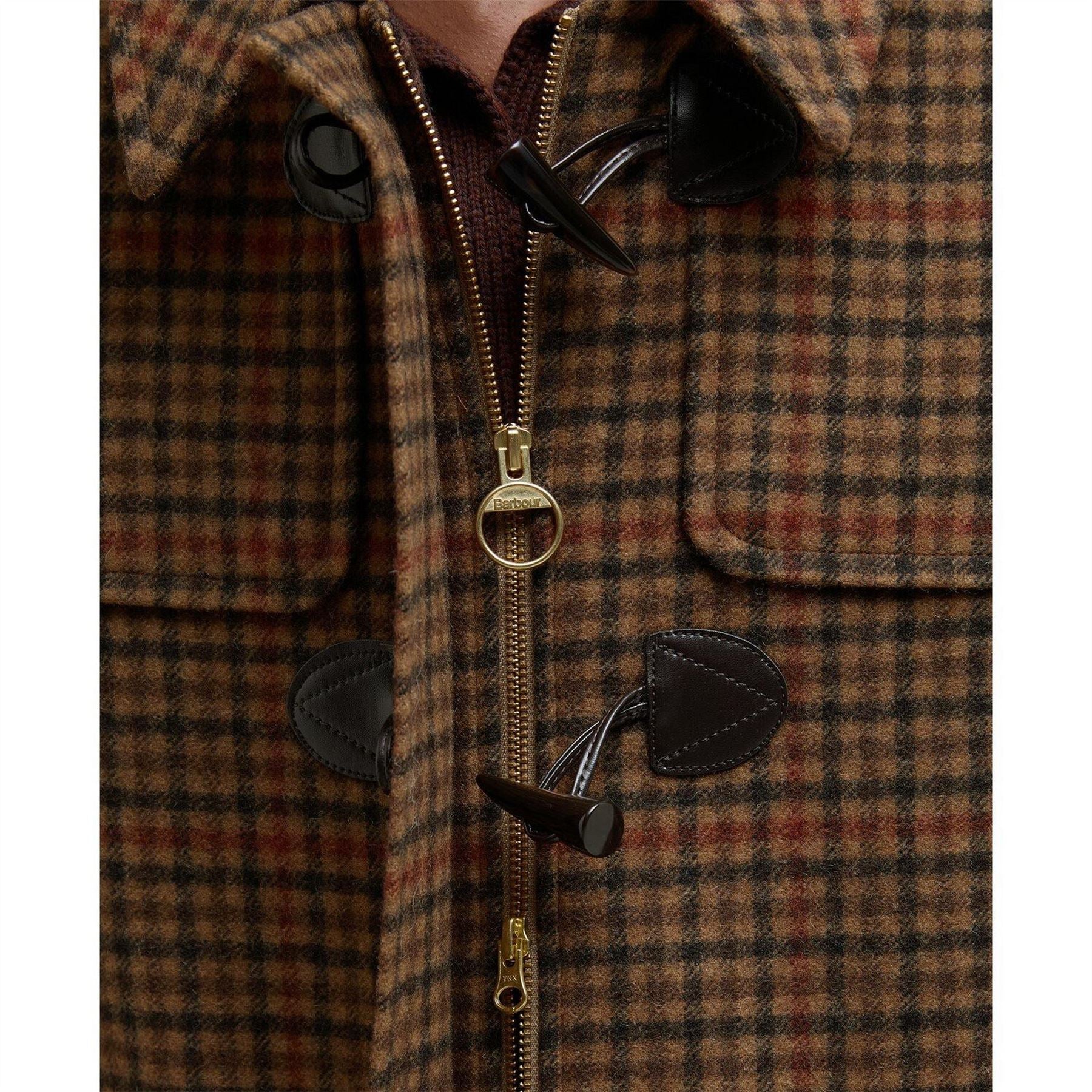 Barbour B.li Melody Check Duffle Coat