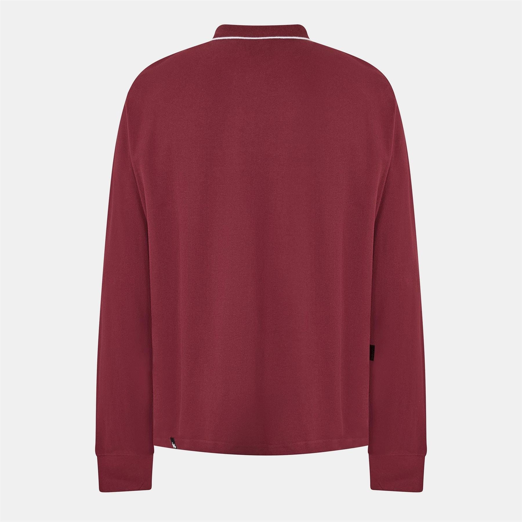 Money Patch Regular Fit Long Sleeve Polo Shirt