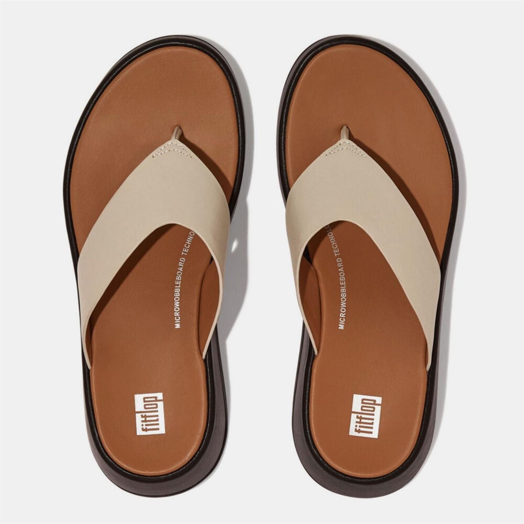 Fitflop Mode Leather Flatform Toe Post Sandals
