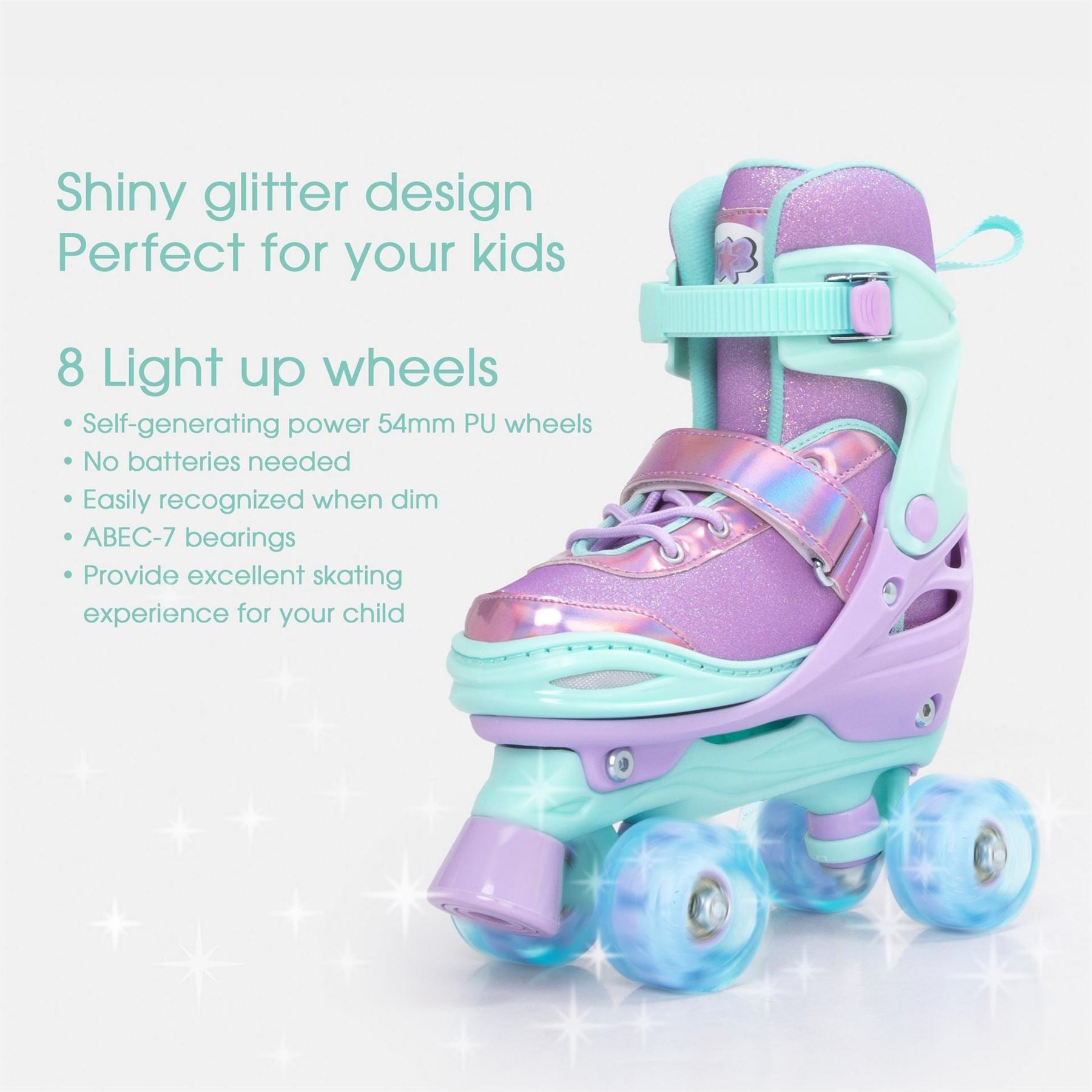 Star Glide Roller Skates With Led Wheels Junior