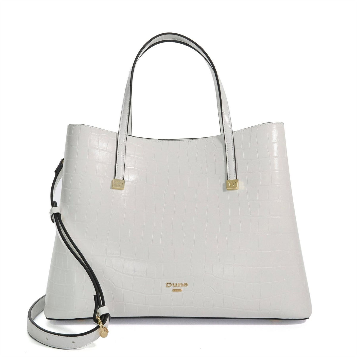 Dune London Dominant Snake Patterned Tote with Gold Tone Hardware