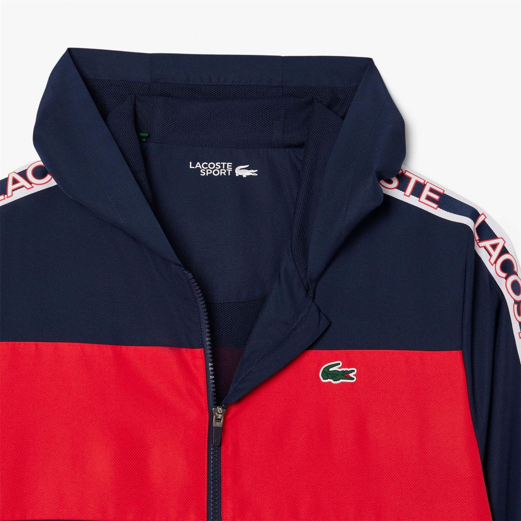 Lacoste Colour-Block Logo Stripe Tennis Jacket