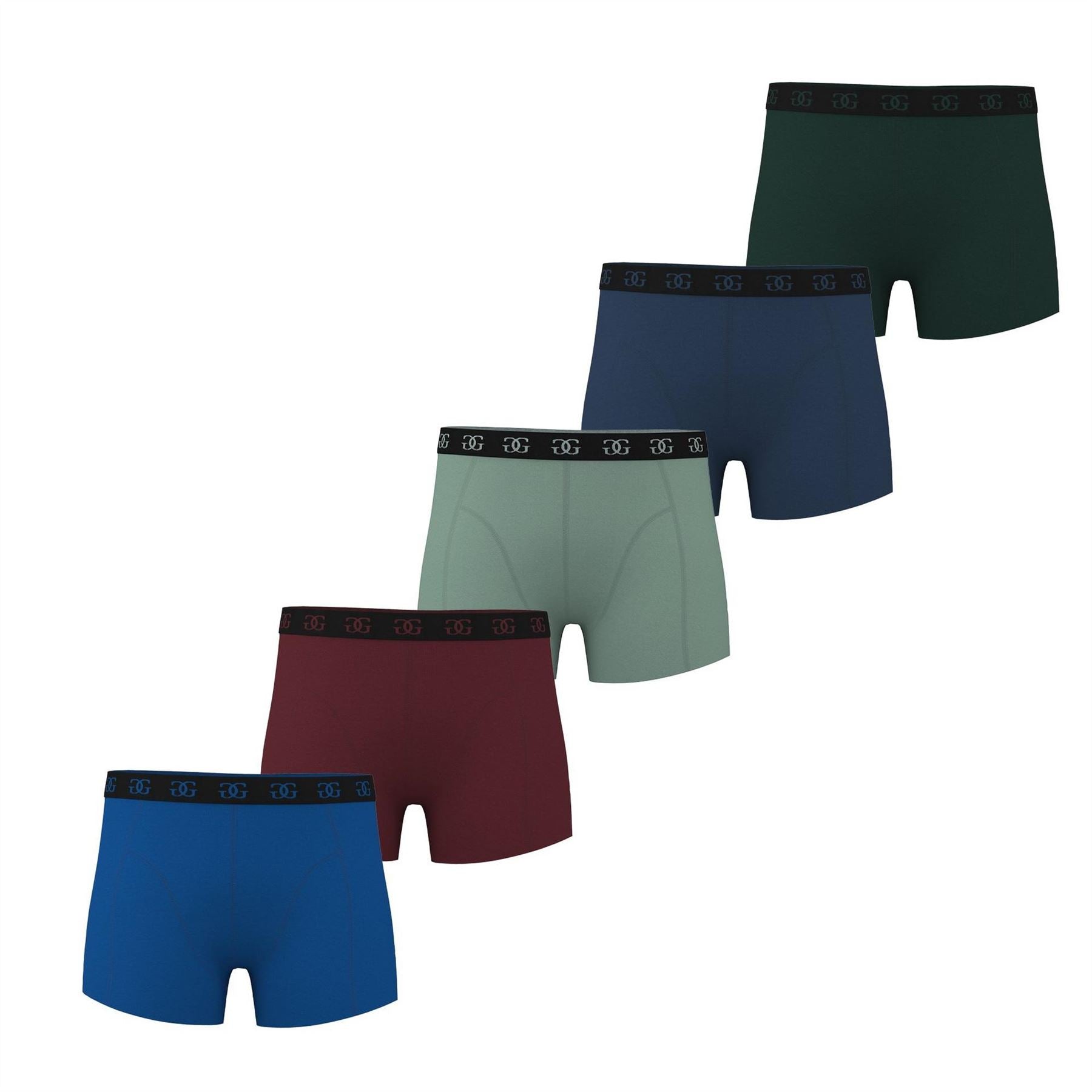 Giorgio Junior Boys 5 Pack Comfort Trunks