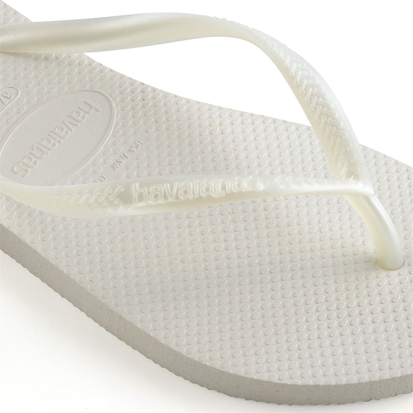 Havaianas Slim Textured Flat Heel Flip Flops