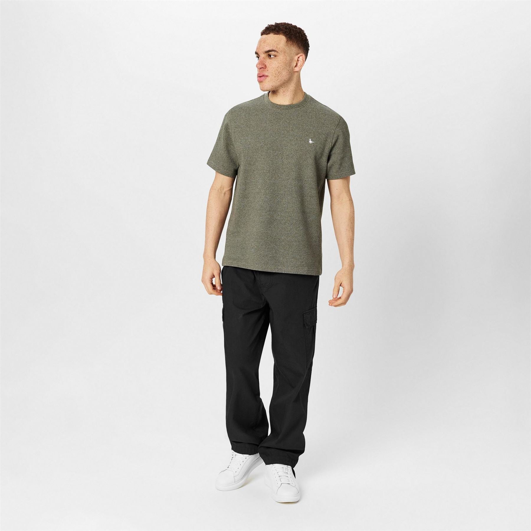 Jack Wills Regular Fit Bubble Texture Crew Neck T-Shirt