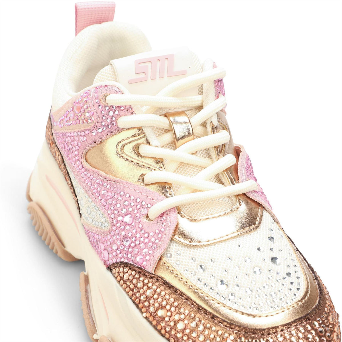Steve Madden Juniors Privy Textured Lace-Up Sneakers