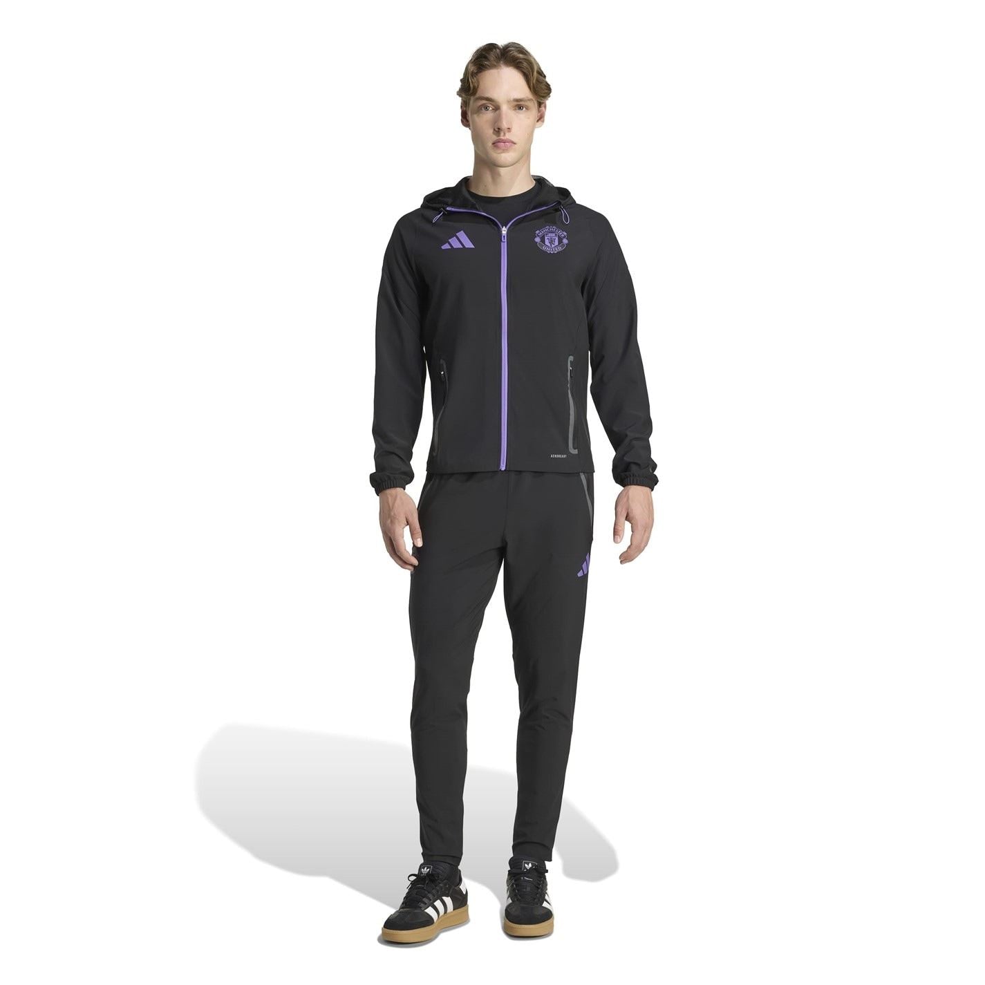 adidas Mens Manchester United Travel Jacket 2025 2026