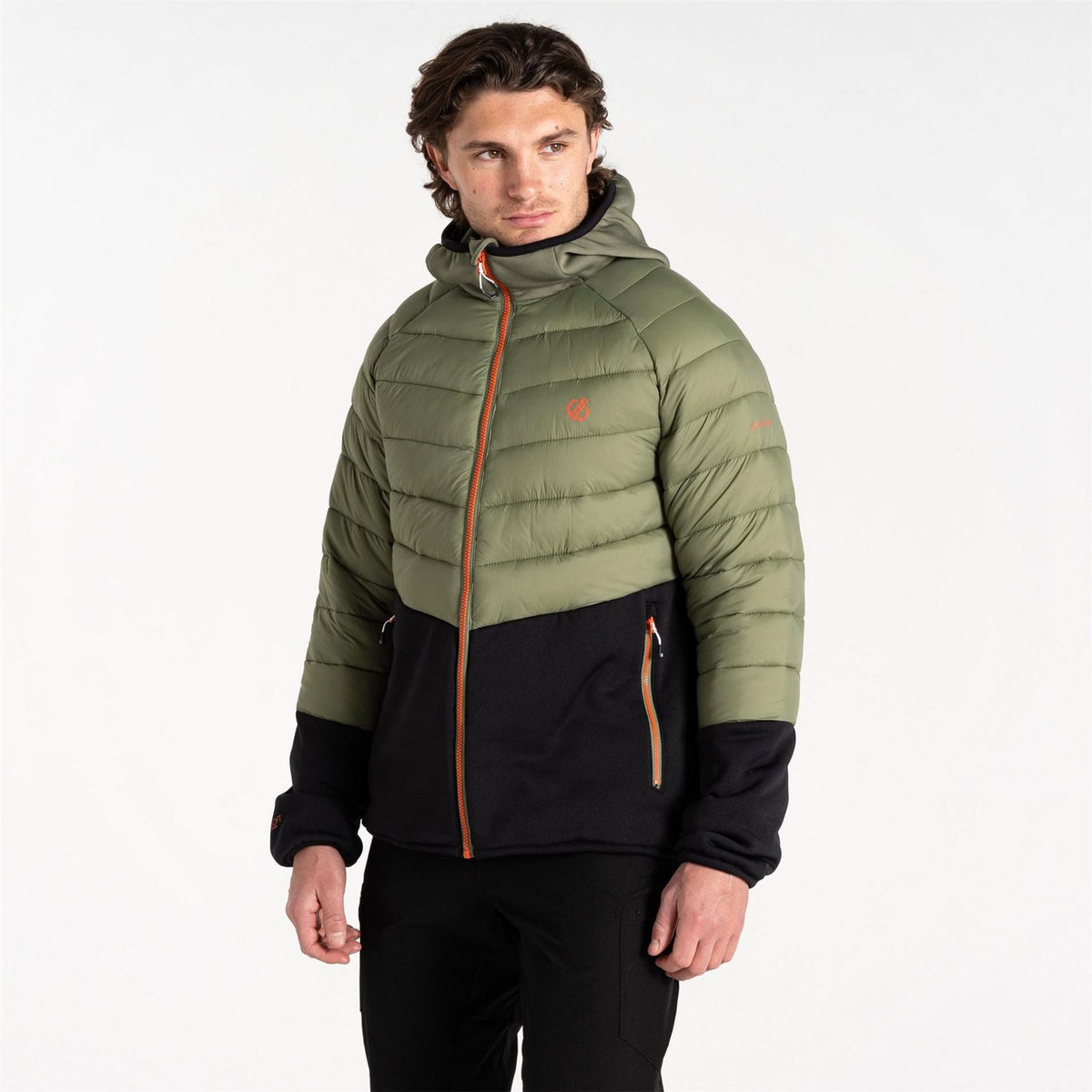Dare 2b Torrek Hybrid Hooded Zipped Pocket Color Block Hybrid Jacket