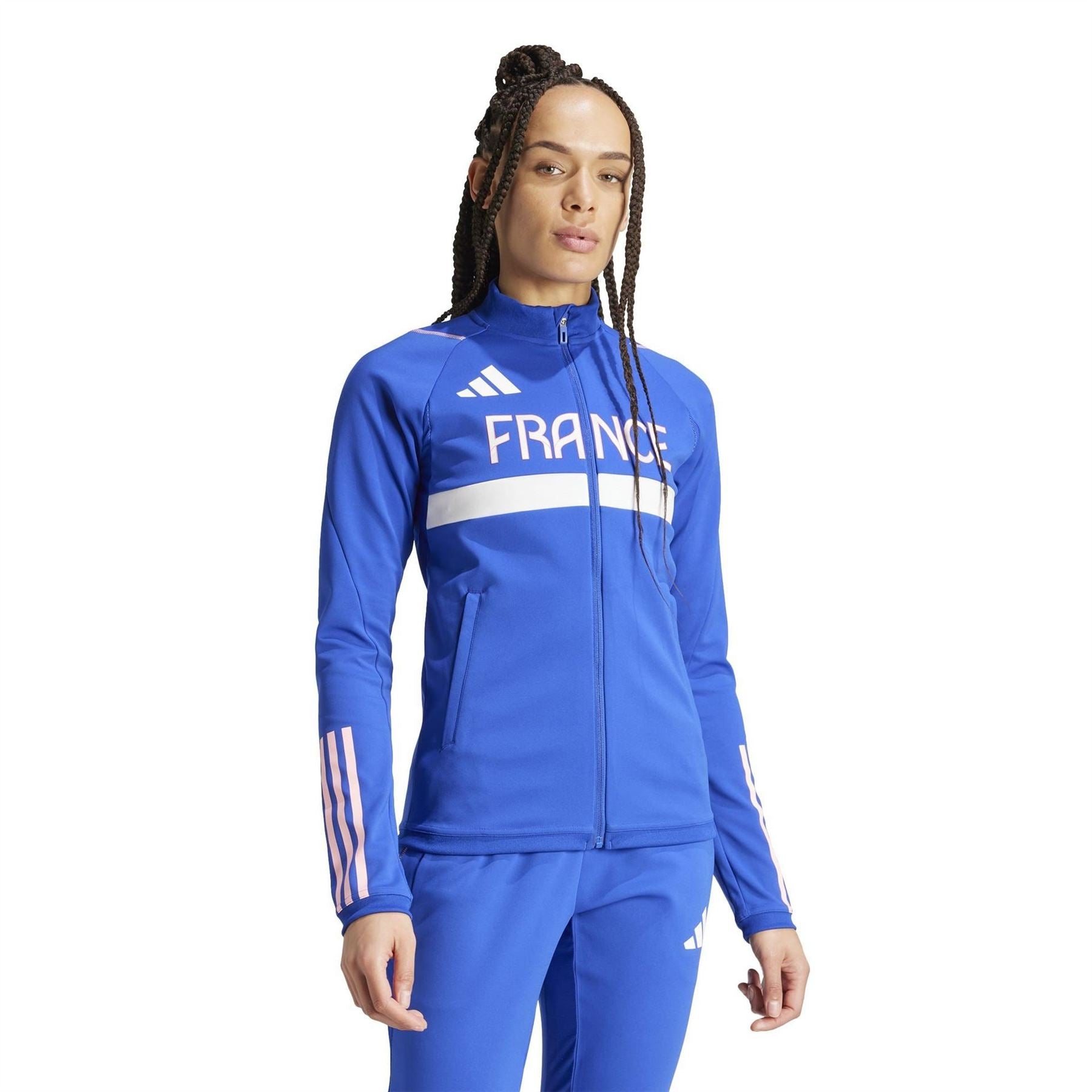 adidas Team France Aeroready Slim Fit Performance Training Jacket