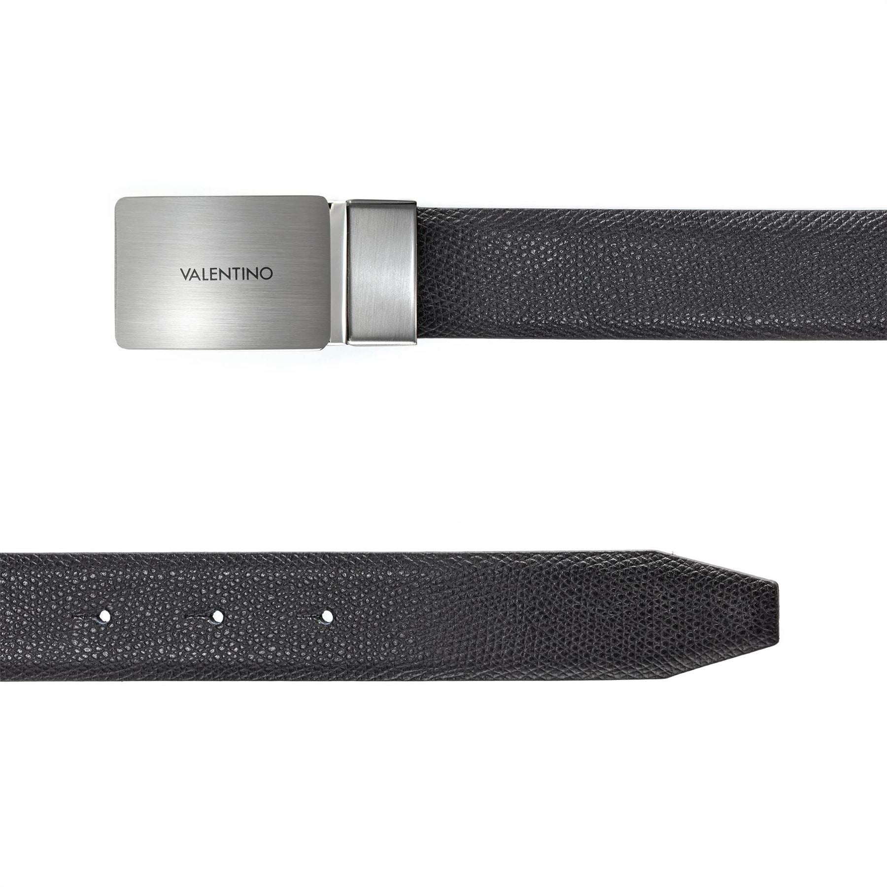 Valentino Litech Plaque Leather Belt