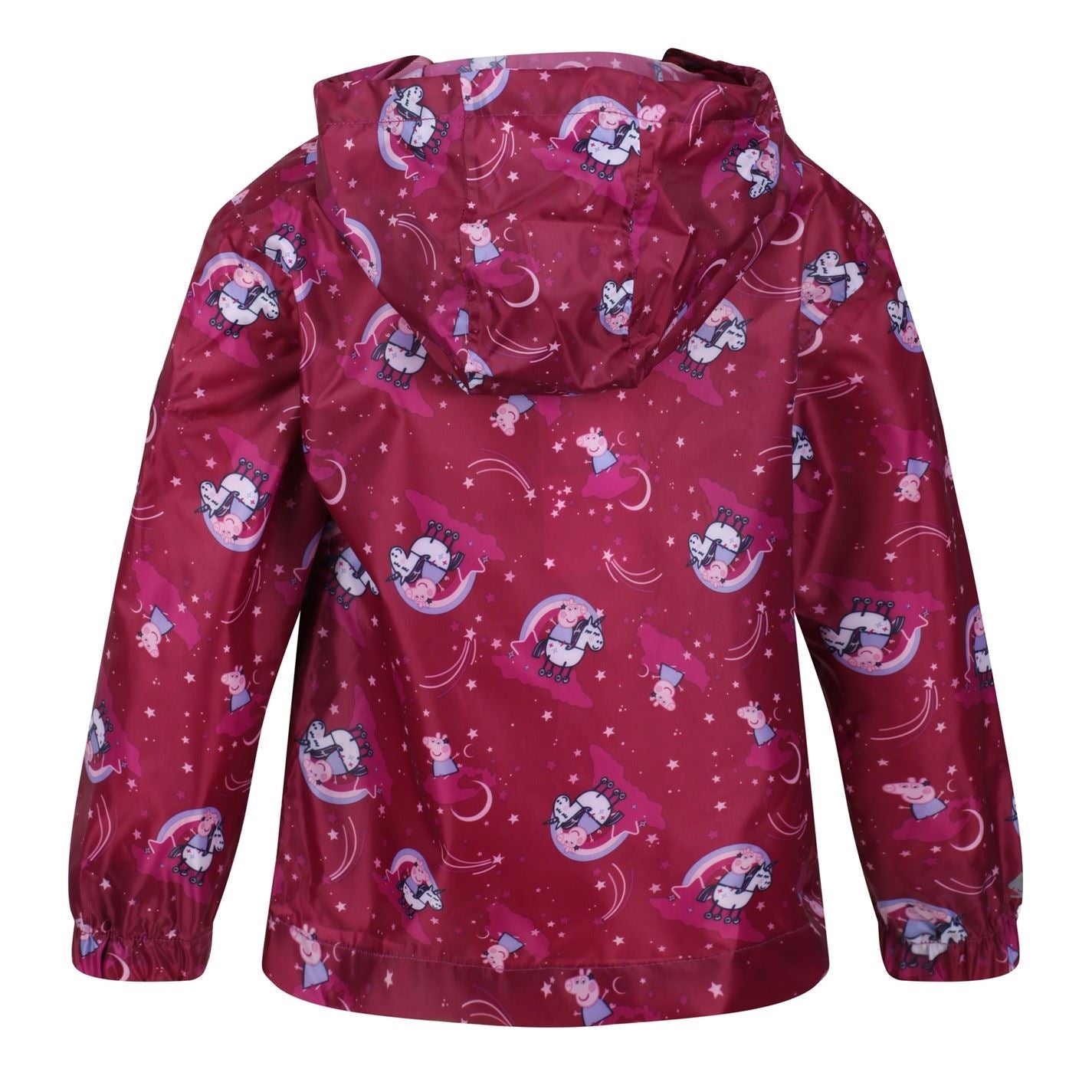Regatta Pepa Hooded Rain Jacket with Elasticated Cuff