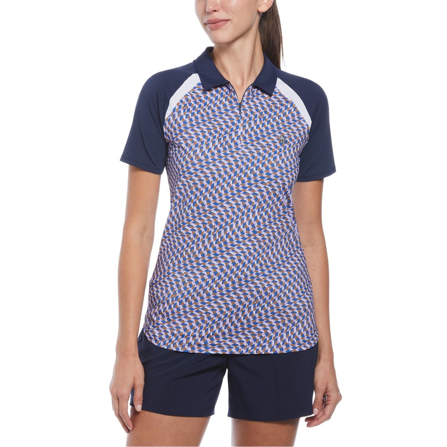 Original Penguin Golf Optical Print Regular Fit Shirt