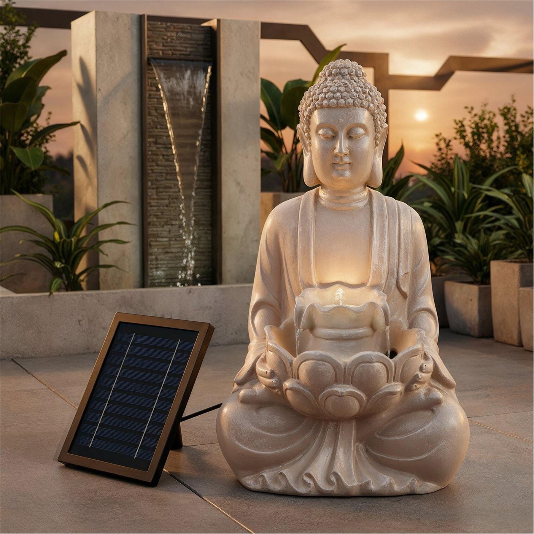 Streetwize Water With Battery Backup   Buddha Fountain