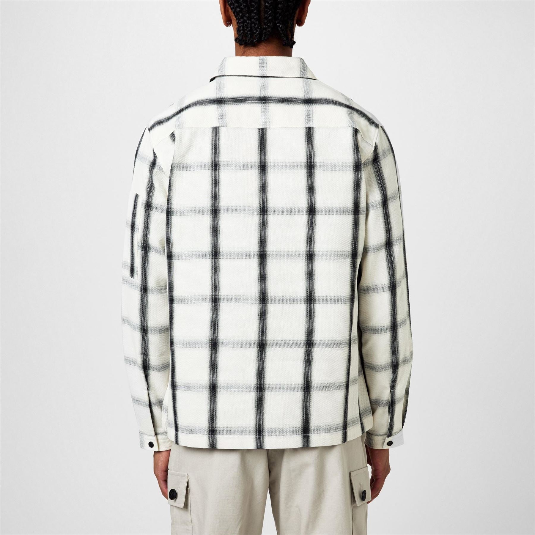 Hugo HUGO Emmond Cotton Long Sleeve Zip Overshirt   Contemporary Design with Logo Detail