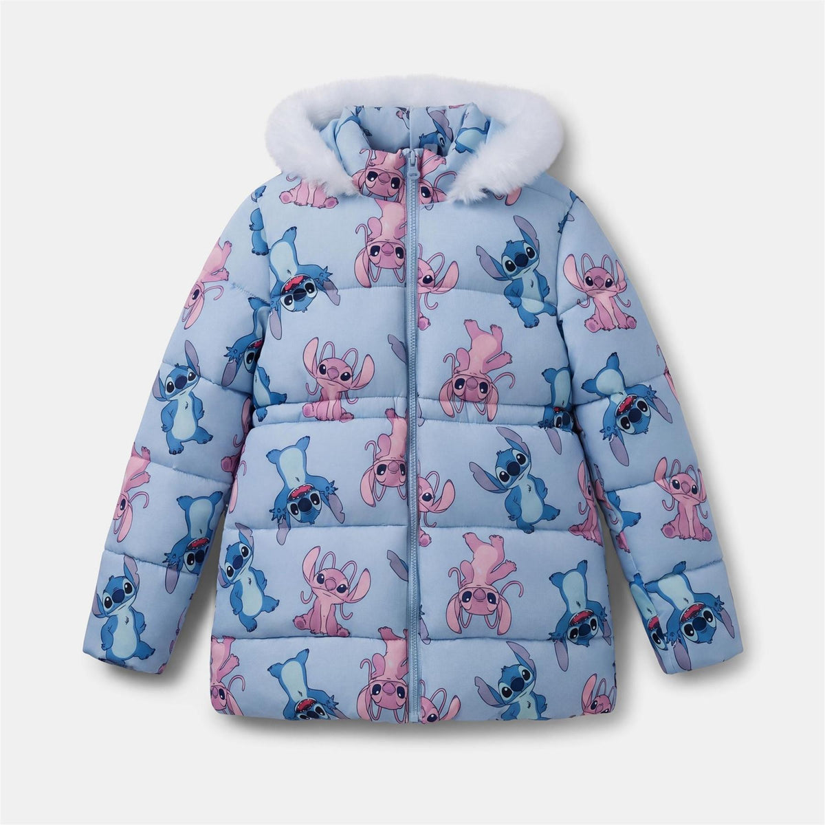 Character Disney Hooded Long Sleeve Short Puffer Jacket