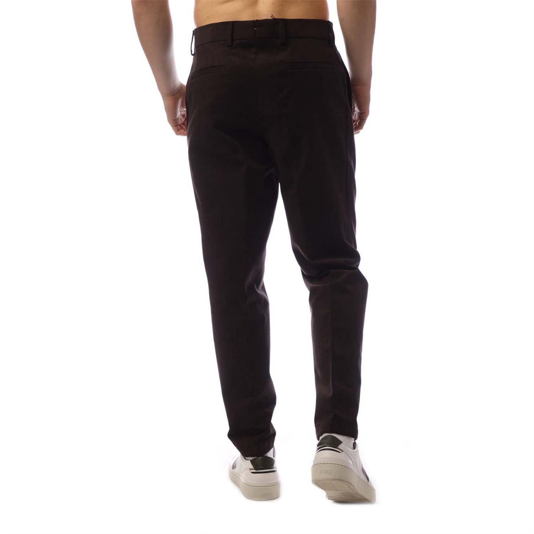 Boss Pleated Leg Solid Patterned Chinos