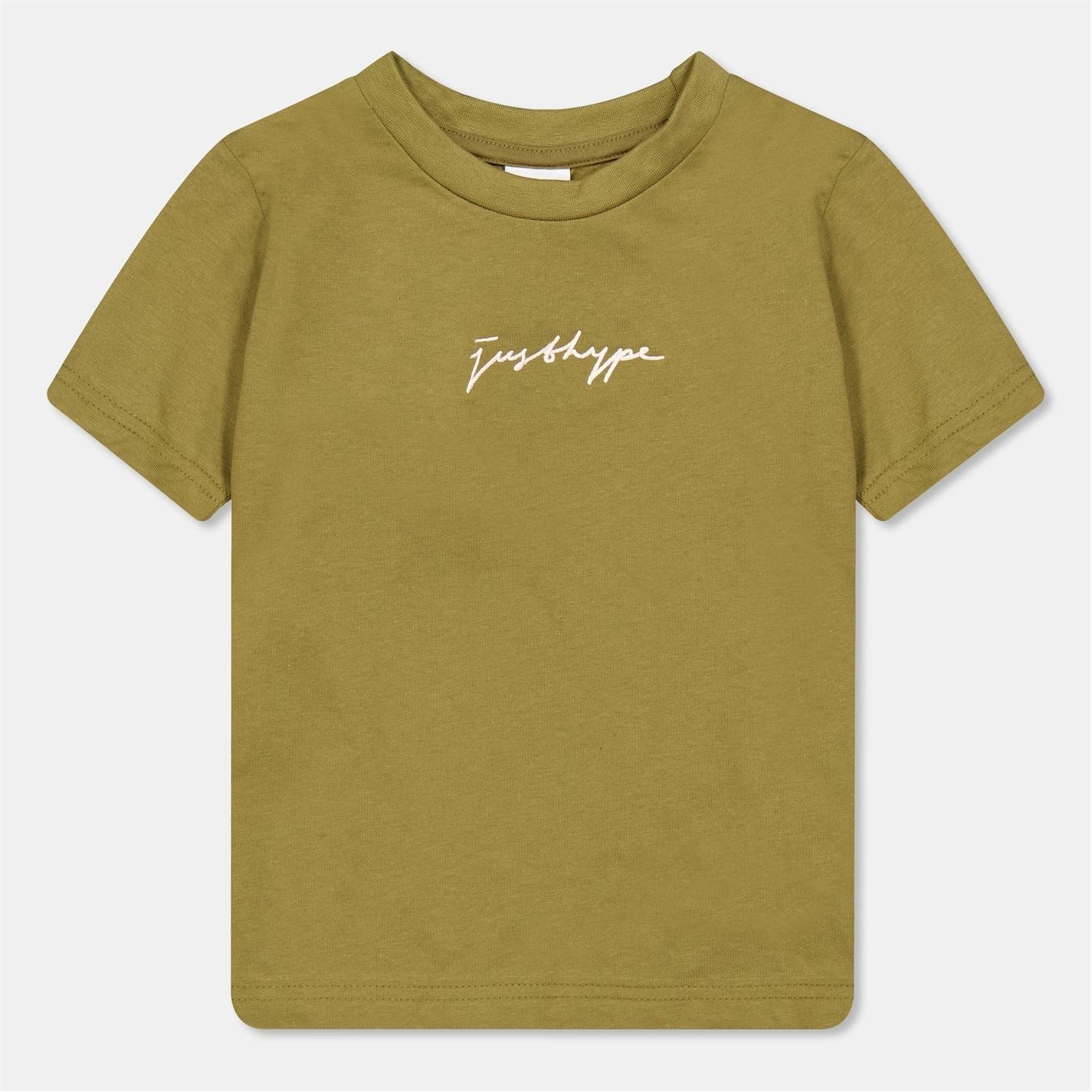 Hype Regular Fit Crew Neck Signature Print T-Shirt