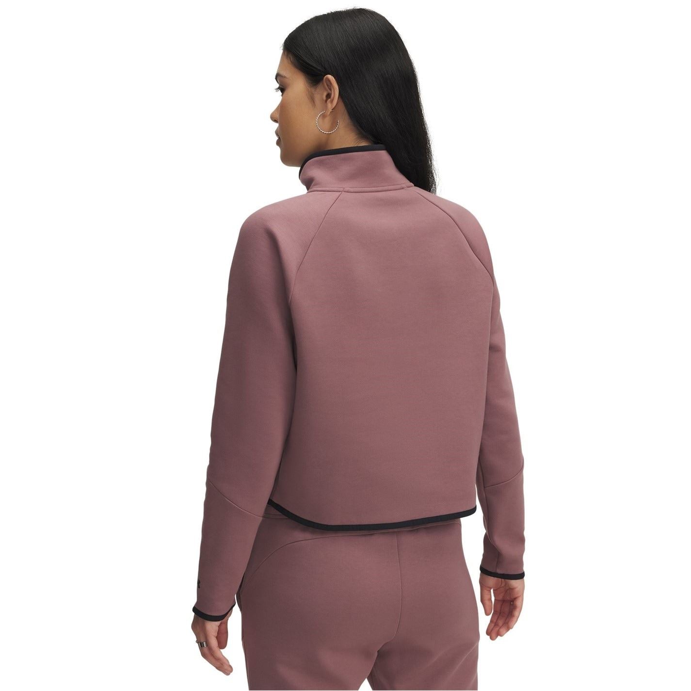 Under Armour Reflective Trim Cropped Raglan Sleeve Relaxed Fit Sweatshirt