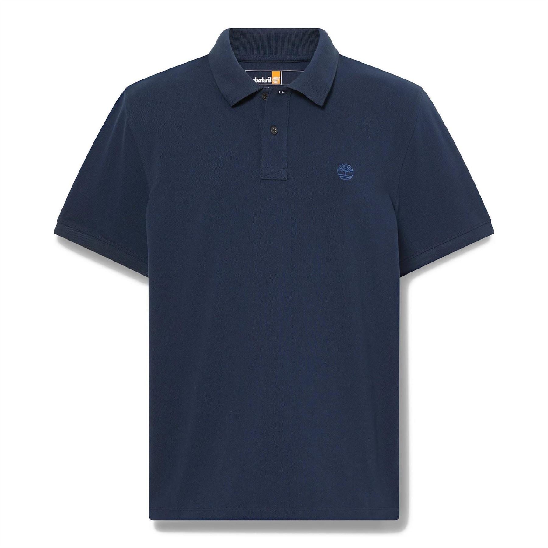 Timberland Millers Timberland Logo Collared Neck Short Sleeve Shirt