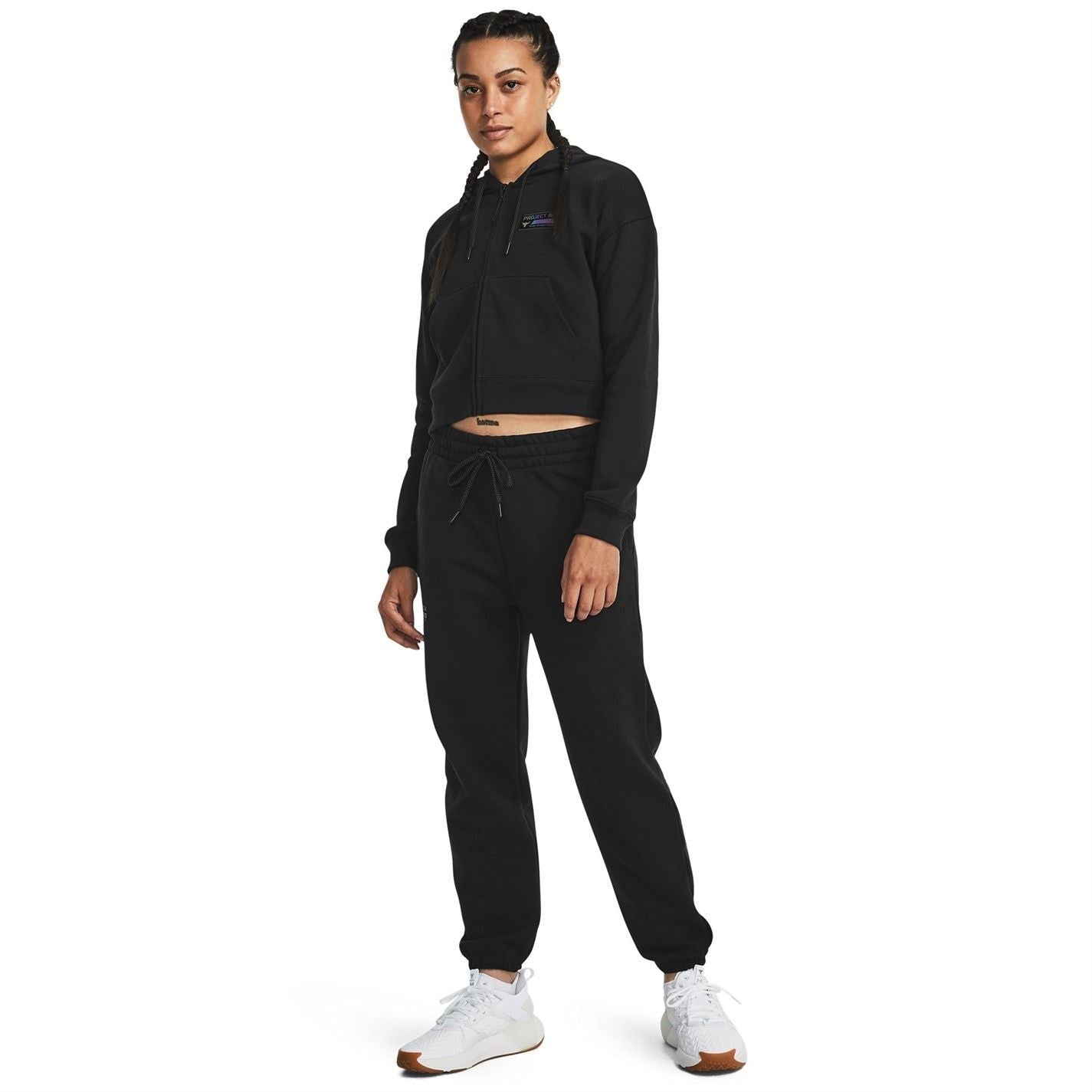 Under Armour Womens Armour Pjt Rck Hw Terry FulL-Zip Q4 Fleece