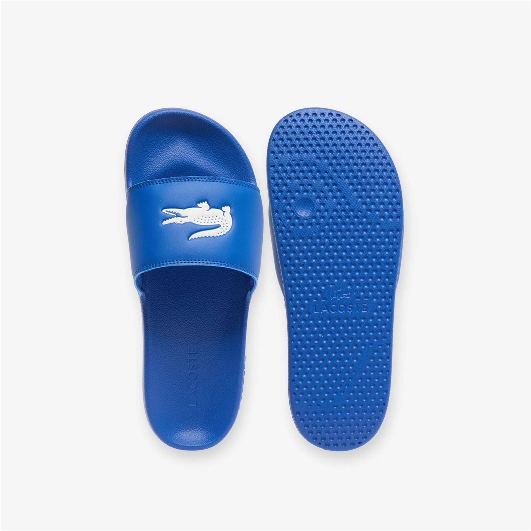 Lacoste Serve Crocodile Print Slide Mules