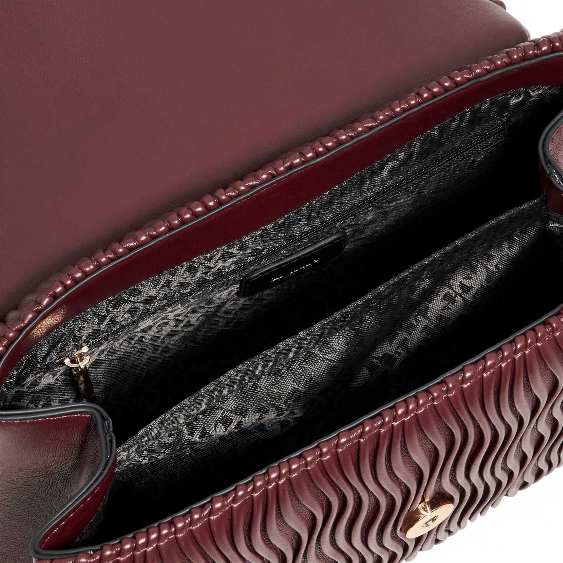 Dune London Distantly Textured Shield Cross Body Bag