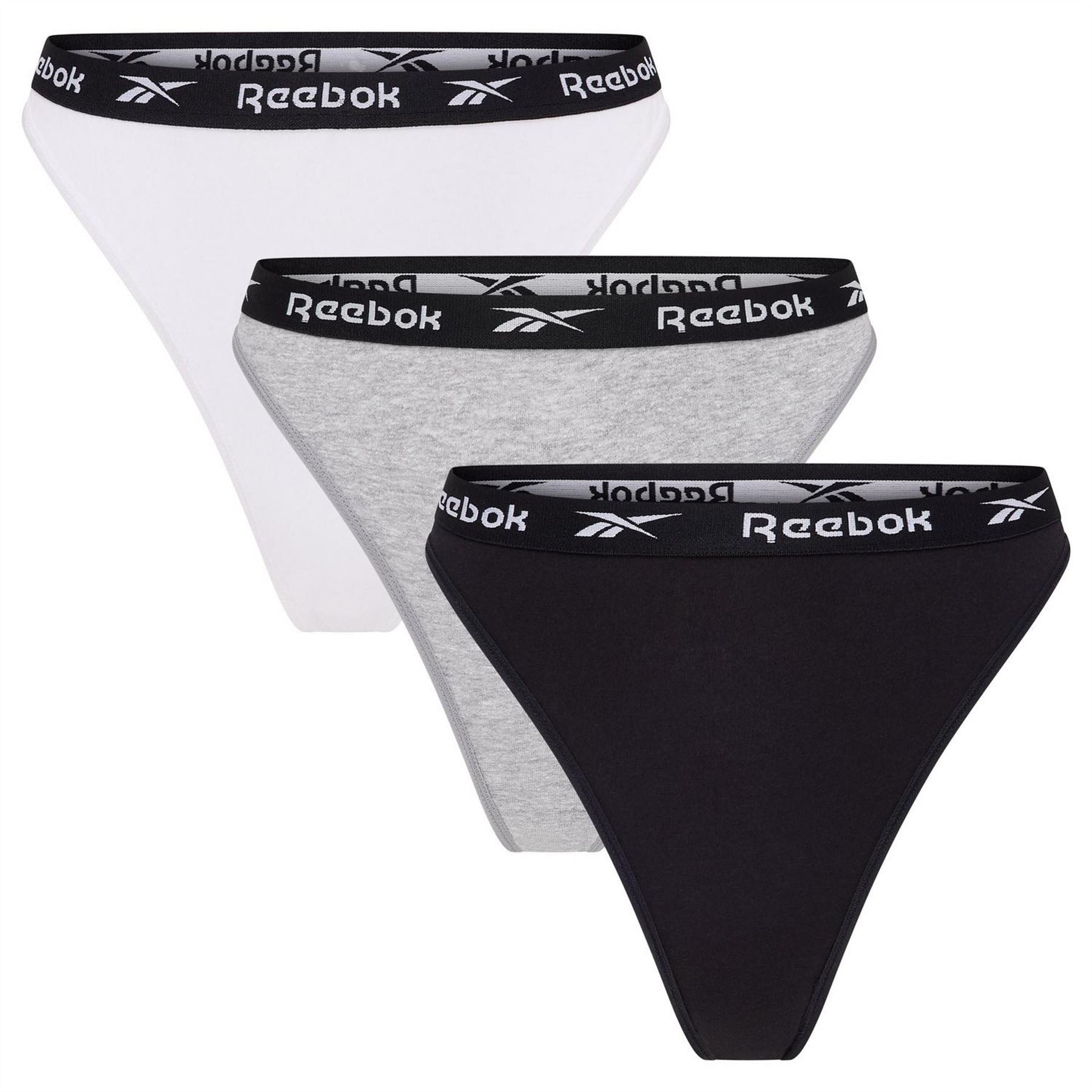 Reebok Womens 3 Pack Thong Lotty