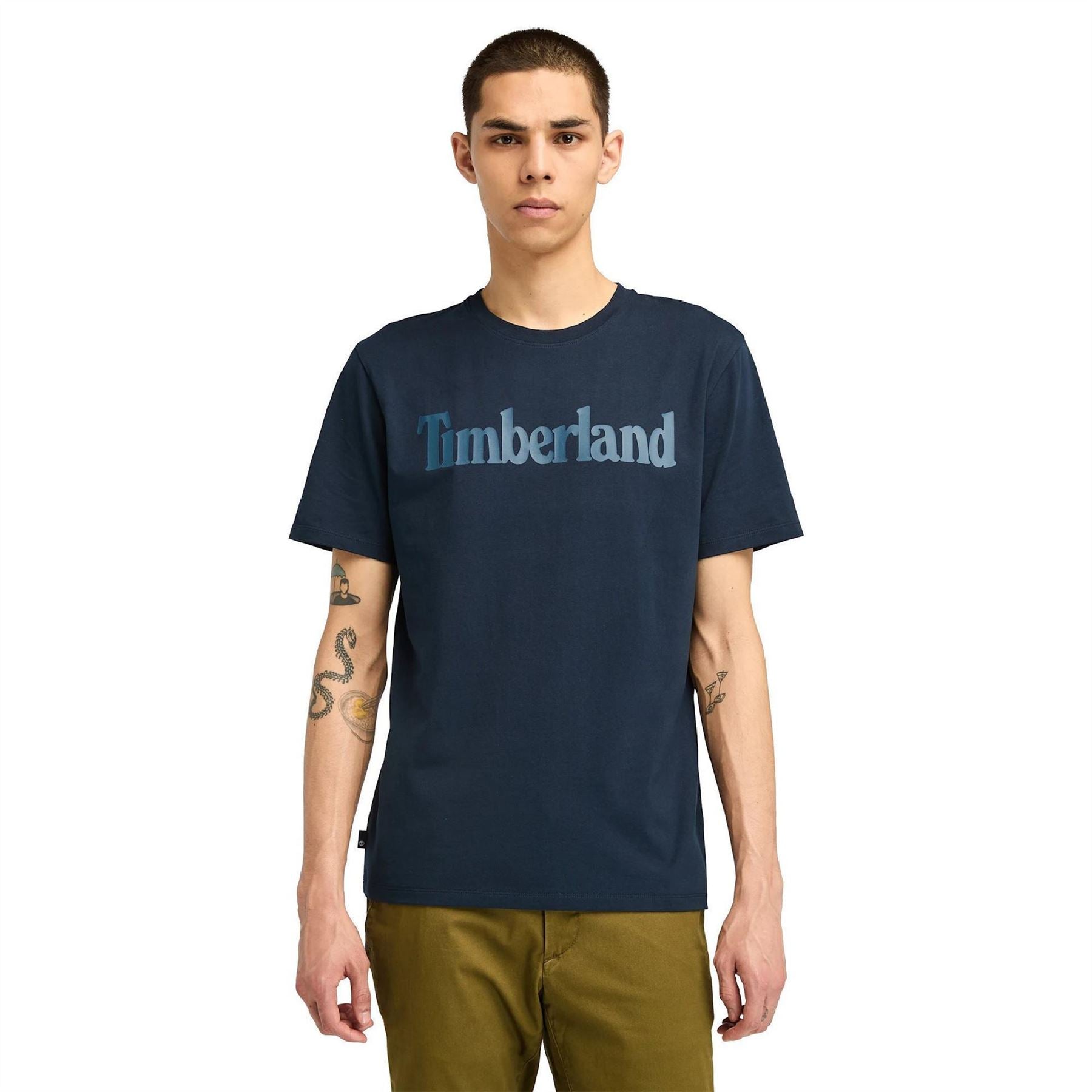 Timberland Northwood Wordmark Logo Cotton Short Sleeve T-Shirt