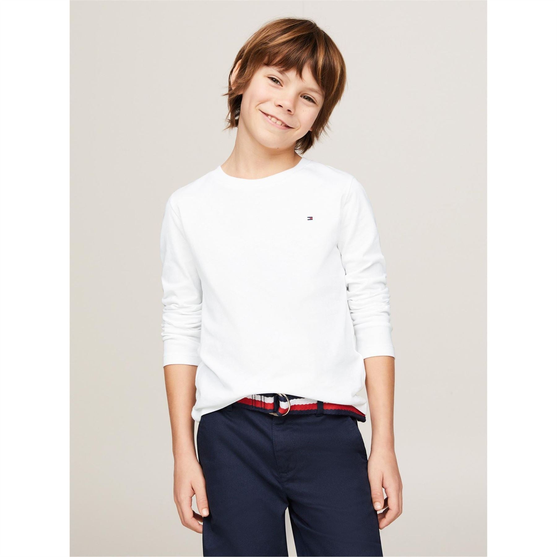 Tommy Hilfiger Crew Neck Regular Fit Long Sleeve T-Shirt