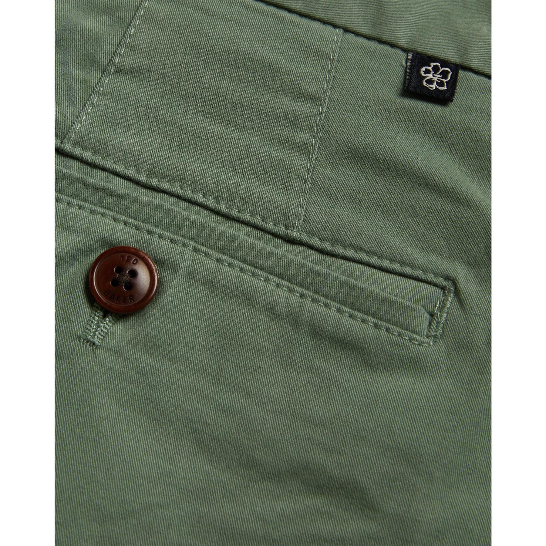 Ted Baker Solid Patterned Chino Shorts