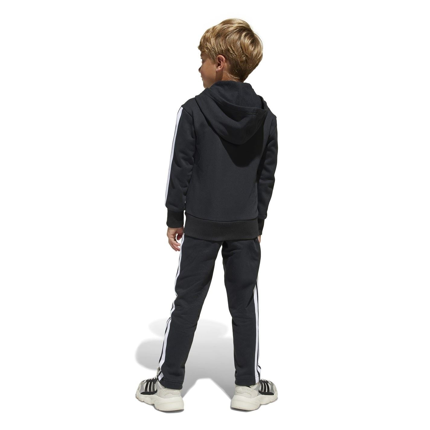 adidas Tiberio 3 Stripes Colorblock Fleece Track Suit Kids