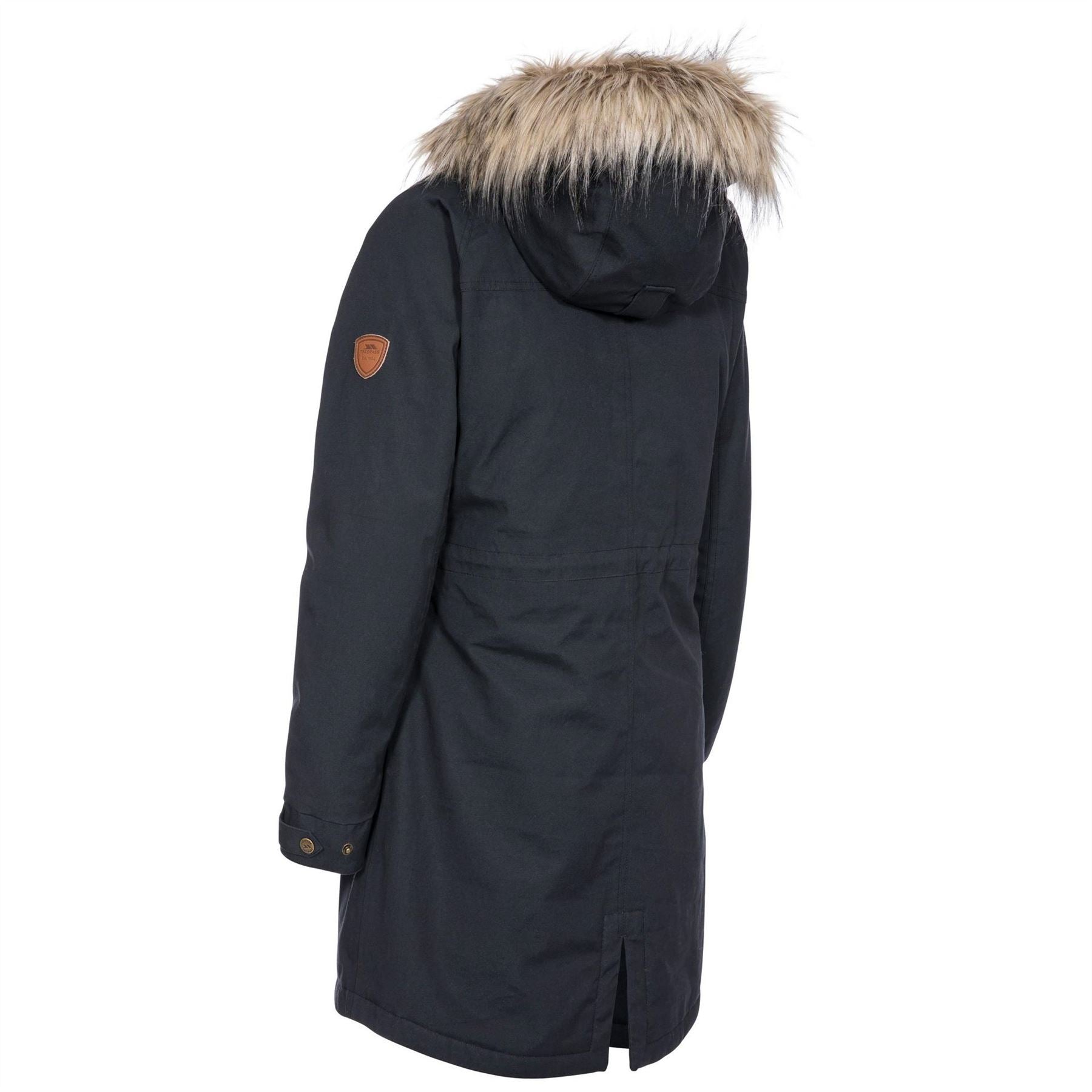 Trespass Faithful Hooded Solid Patterned Parka Coat