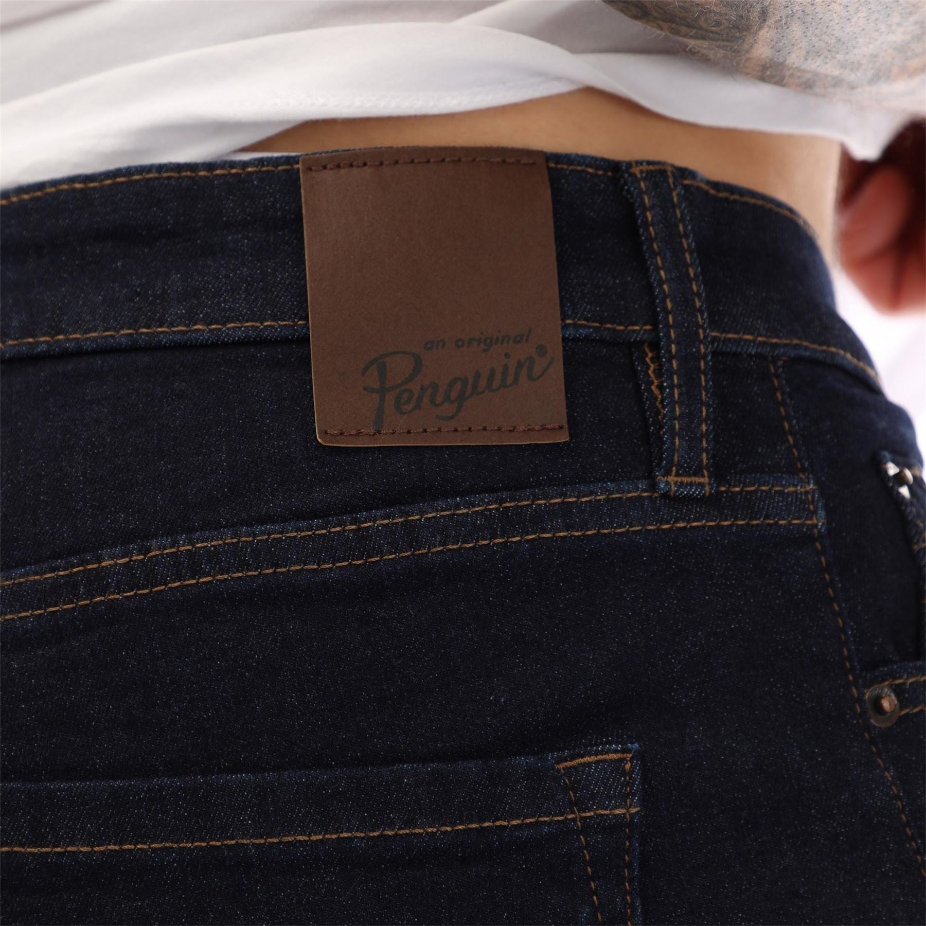 Original Penguin Rinse Five Pocket Design Jeans
