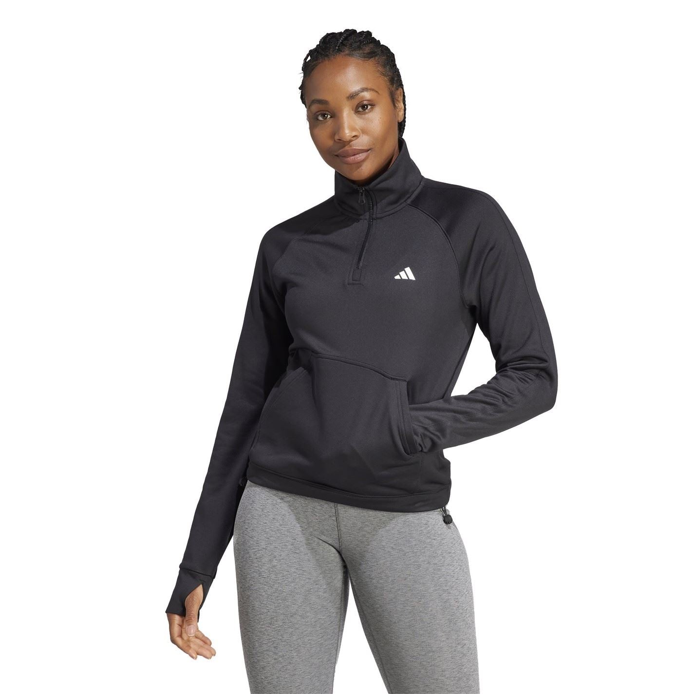 adidas Womens W Gg Quarter Zip Tracksuit Top