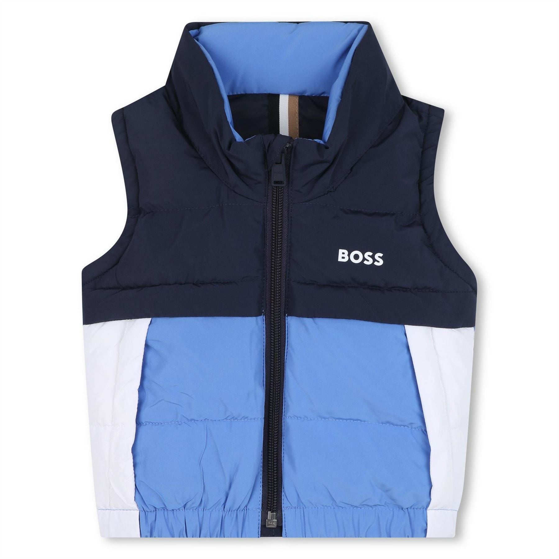 Boss Col Black Colour Block Design Gilet