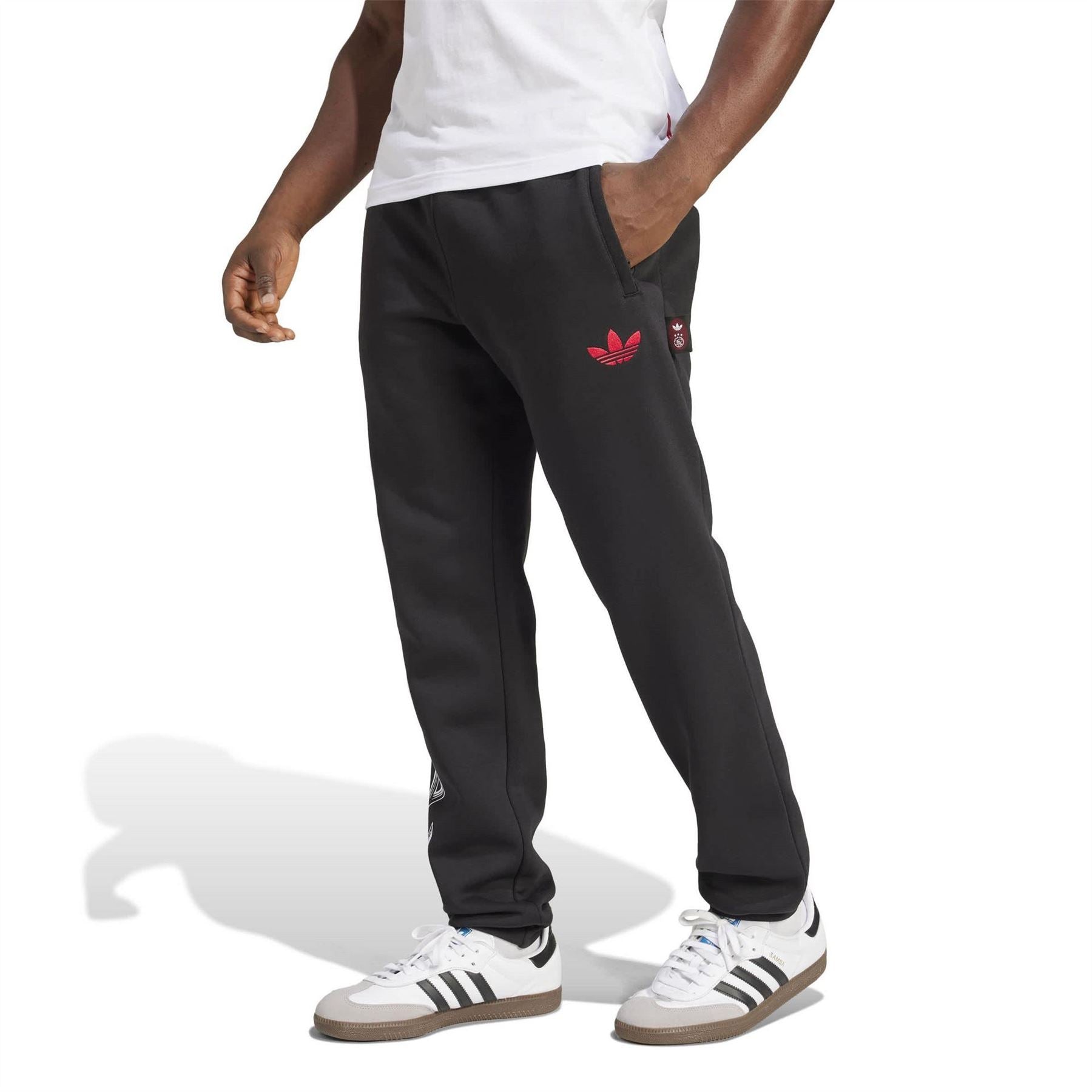adidas Mens Ajax Graphic Tracksuit Bottoms