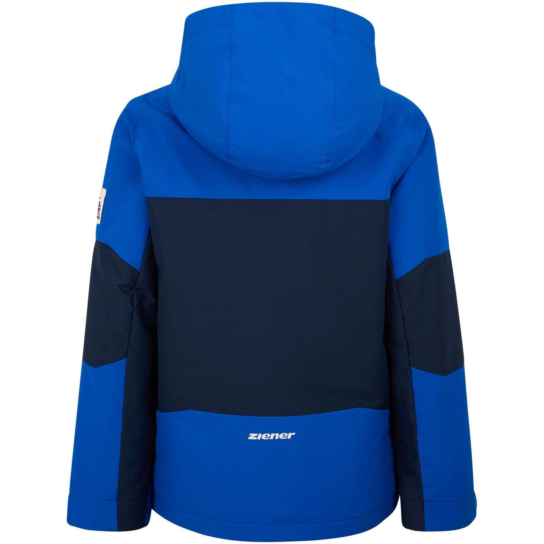 Ziener Agimo Hooded Zipped Pocket Color Block Ski Jacket