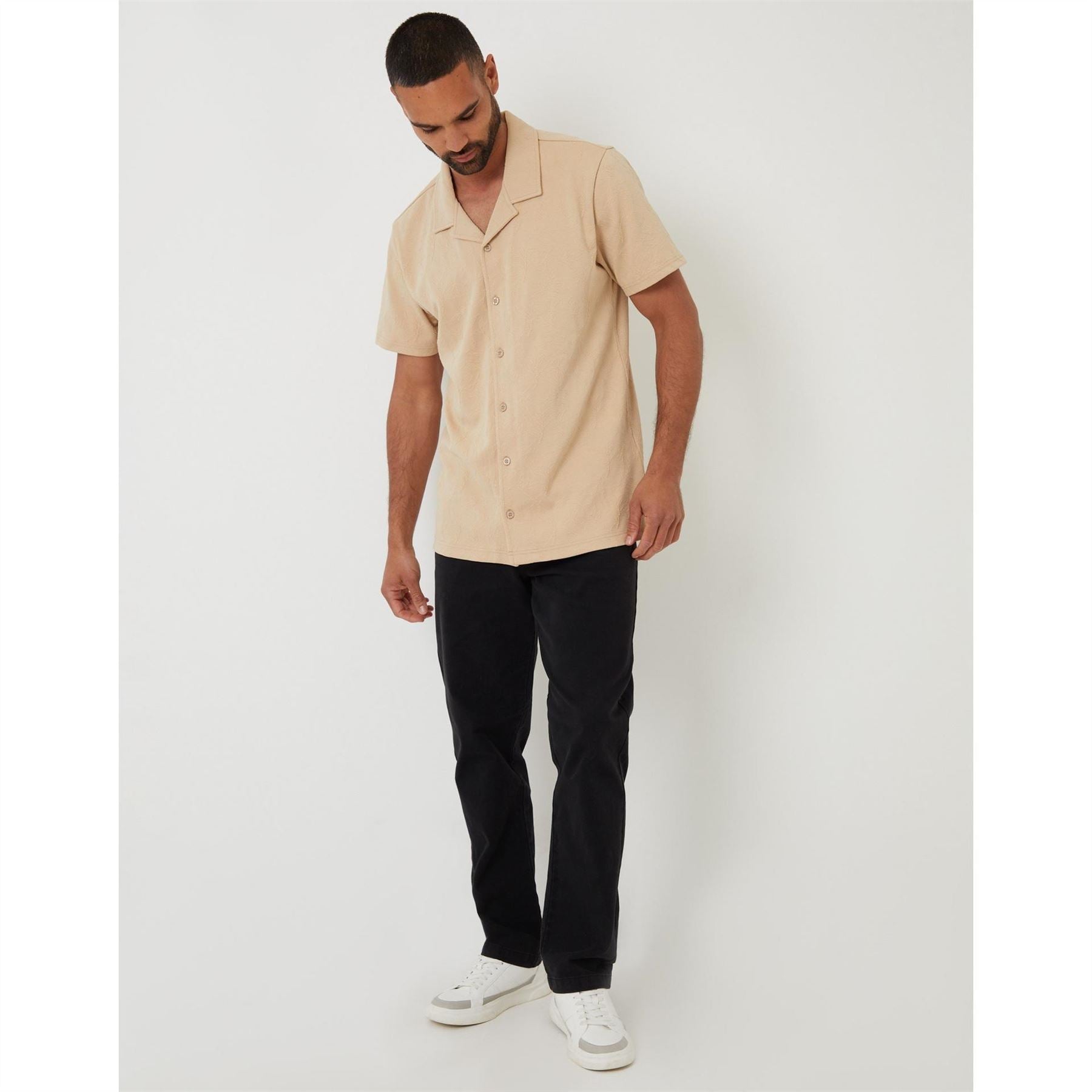 Threadbare Darvel Collared Neck Short Sleeve Shirt