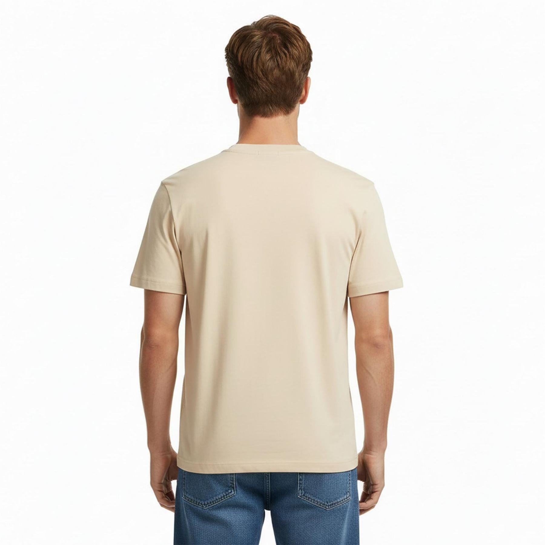 Boss BOSS GREEN T Shirt with Logo Design Stretch Cotton