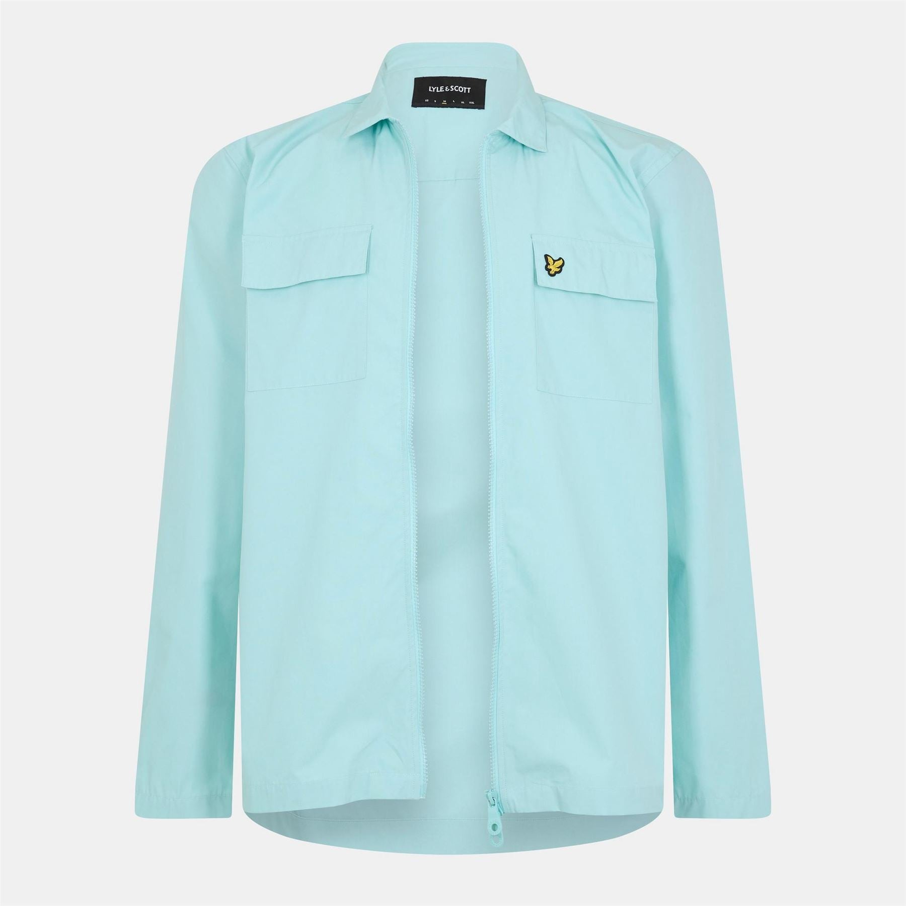 Lyle and Scott Cotton Long Sleeve Zip Overshirt
