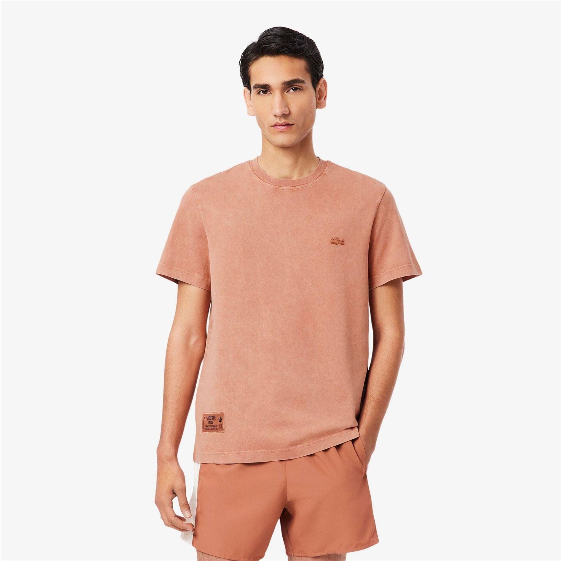 Lacoste Washed Effect Heavy Jersey Regular Fit T-Shirt