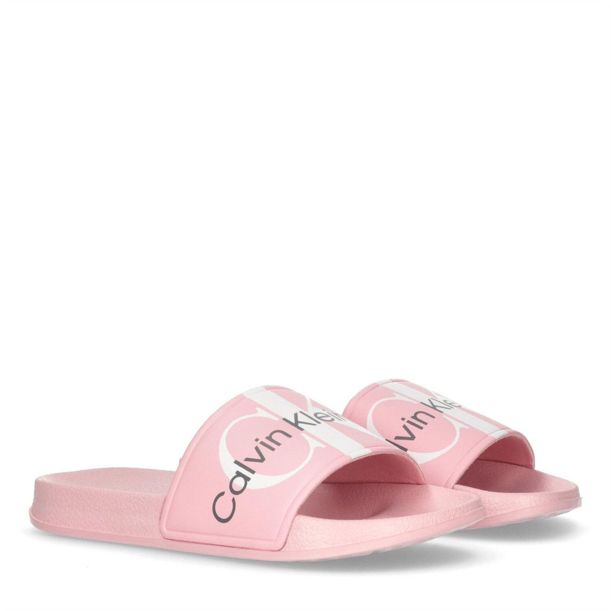 Calvin Klein Jeans Logo Slides Pool Sandals