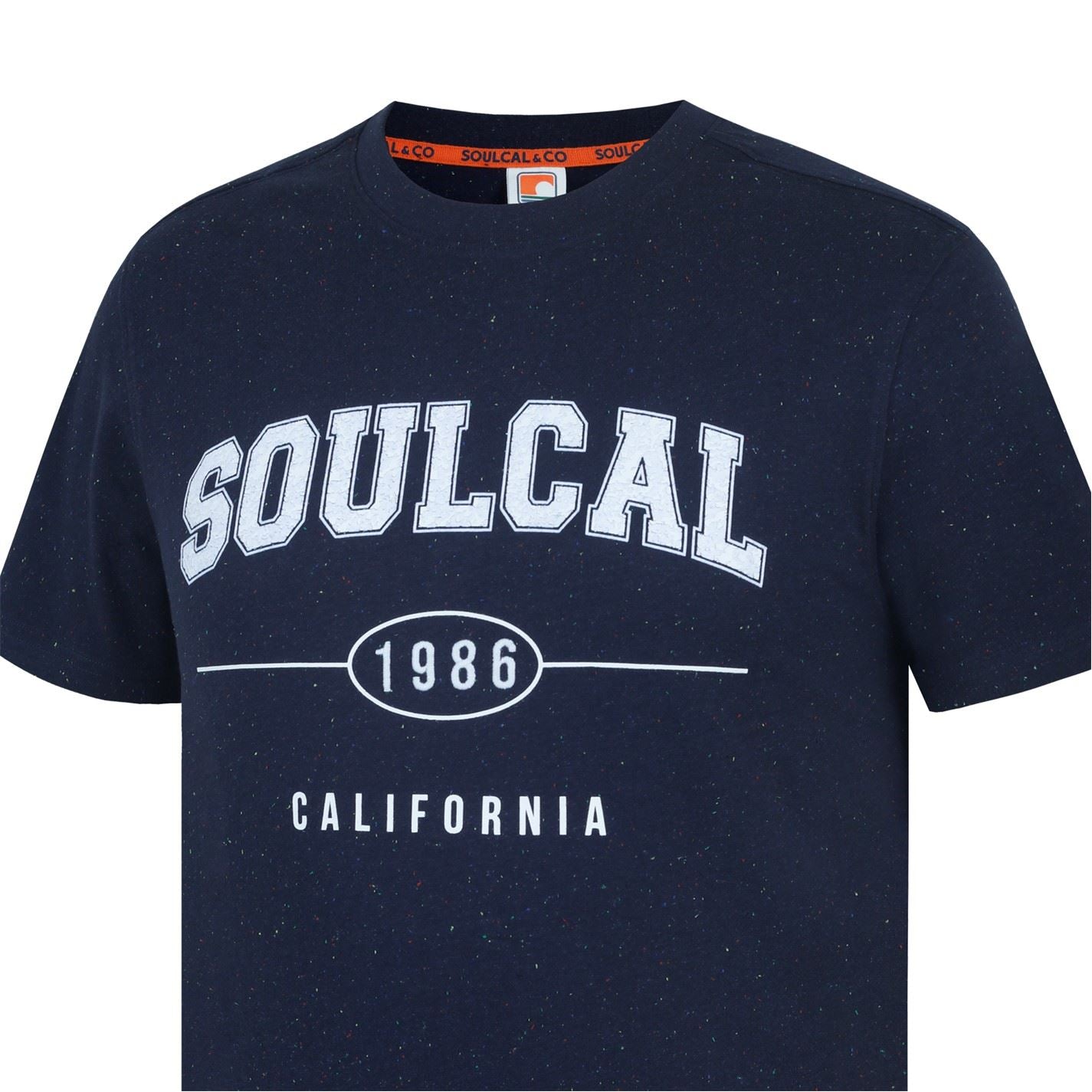 SoulCal Regular Fit Geographic Print Crew Neck T-Shirt