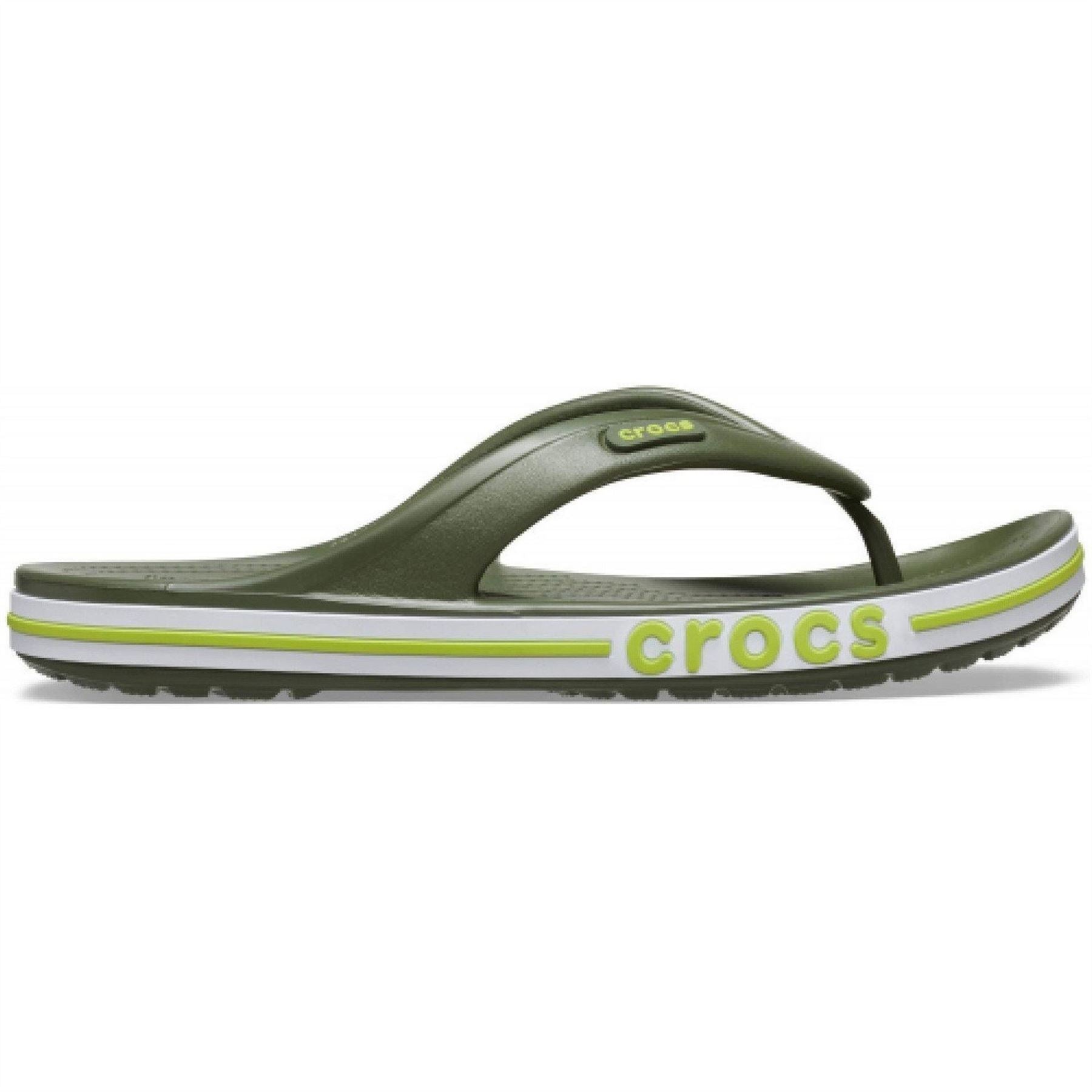 Crocs Baya Lined Flip Flops with Wordmark