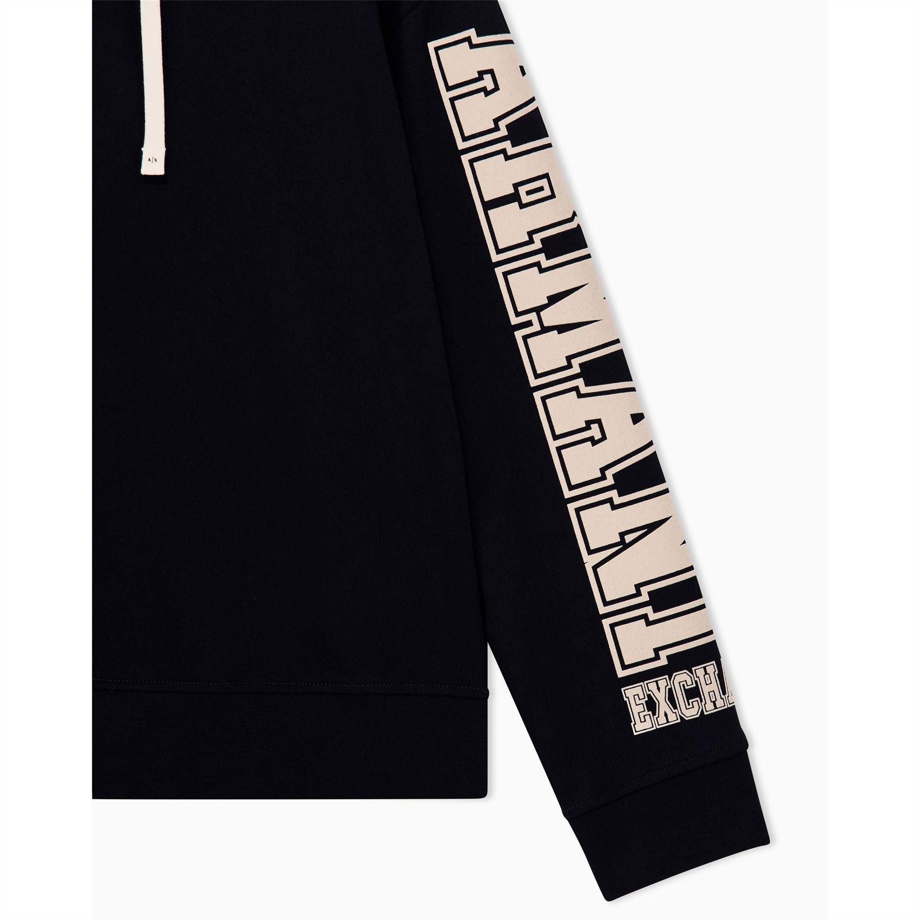 Armani Exchange Text Graphic Hooded Neck Long Sleeve Sweatshirt