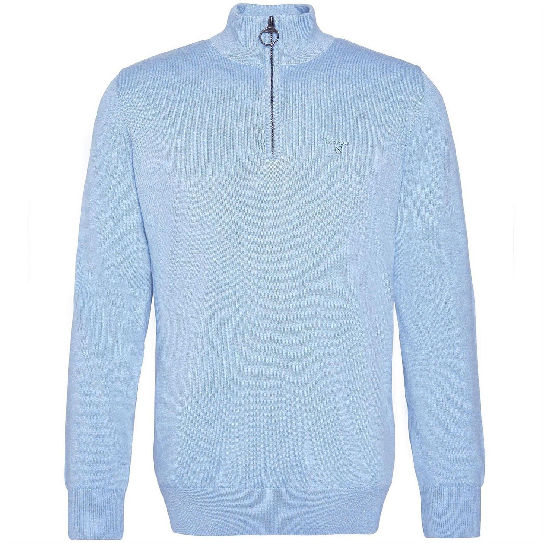 Barbour Half Zip Cotton Knitted Jumper