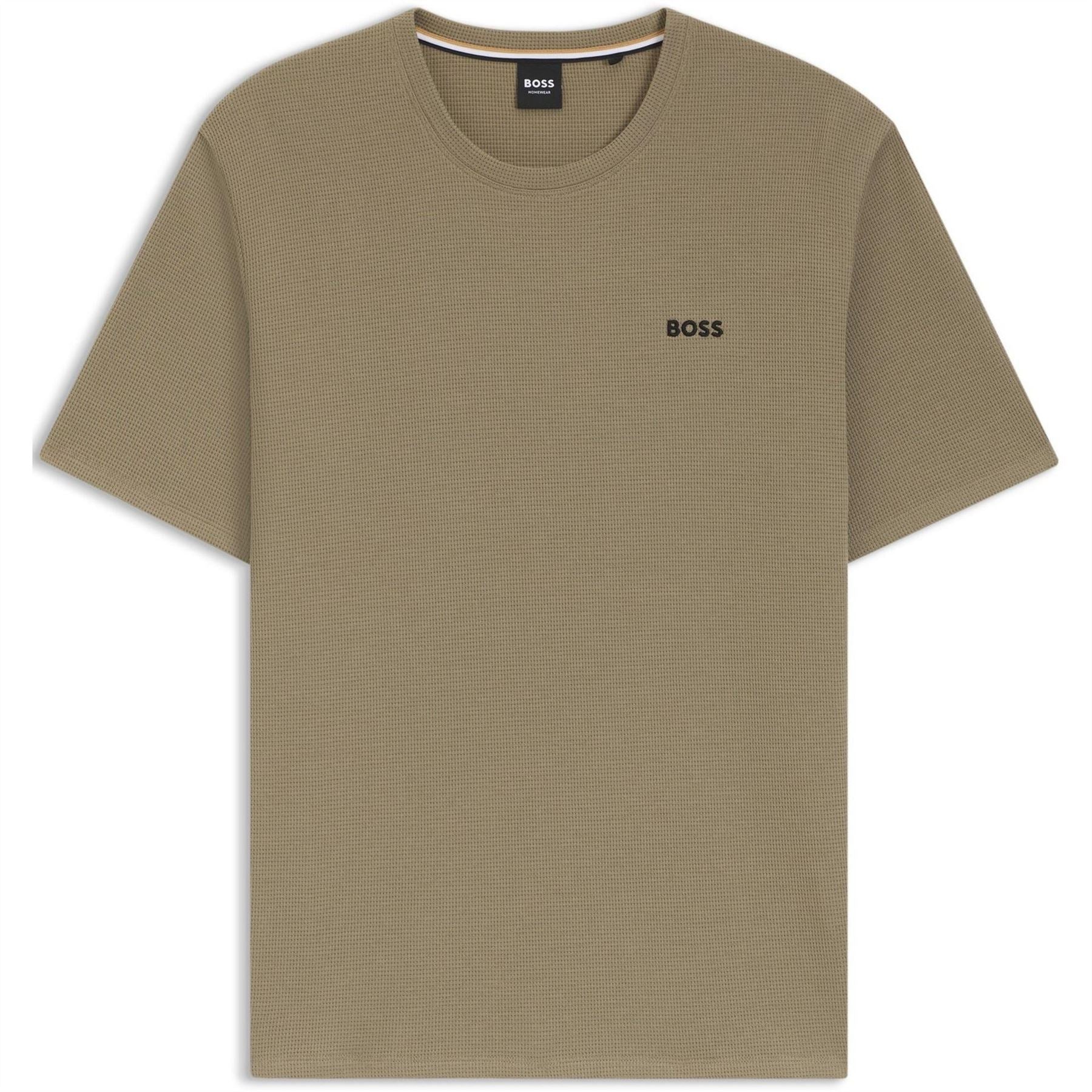 Boss BOSS Bodywear Waffle T Shirt with Structured Design