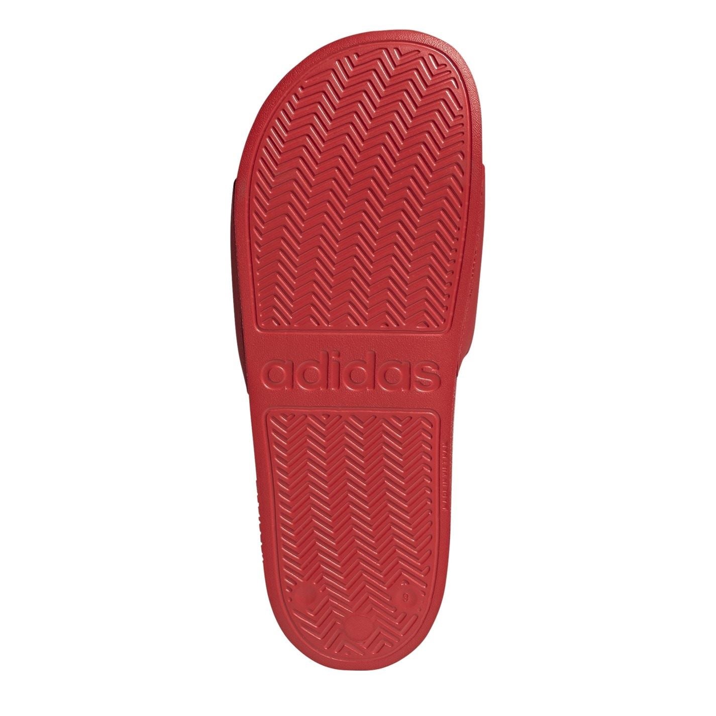 adidas Adilette Slides Open Toe Lettering Sandals