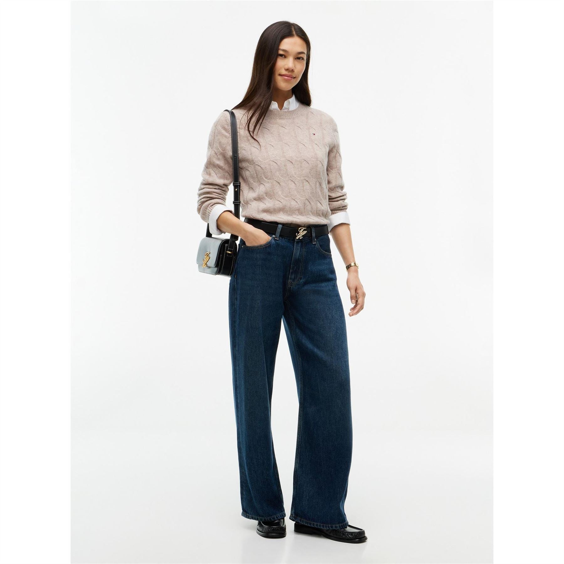 Tommy Hilfiger Wool Cbl Knit Ld64